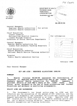 EL (89) P 36: HIV and AIDS: Resource Allocations 1989/90